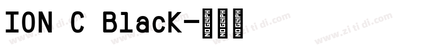 ION C Black字体转换
